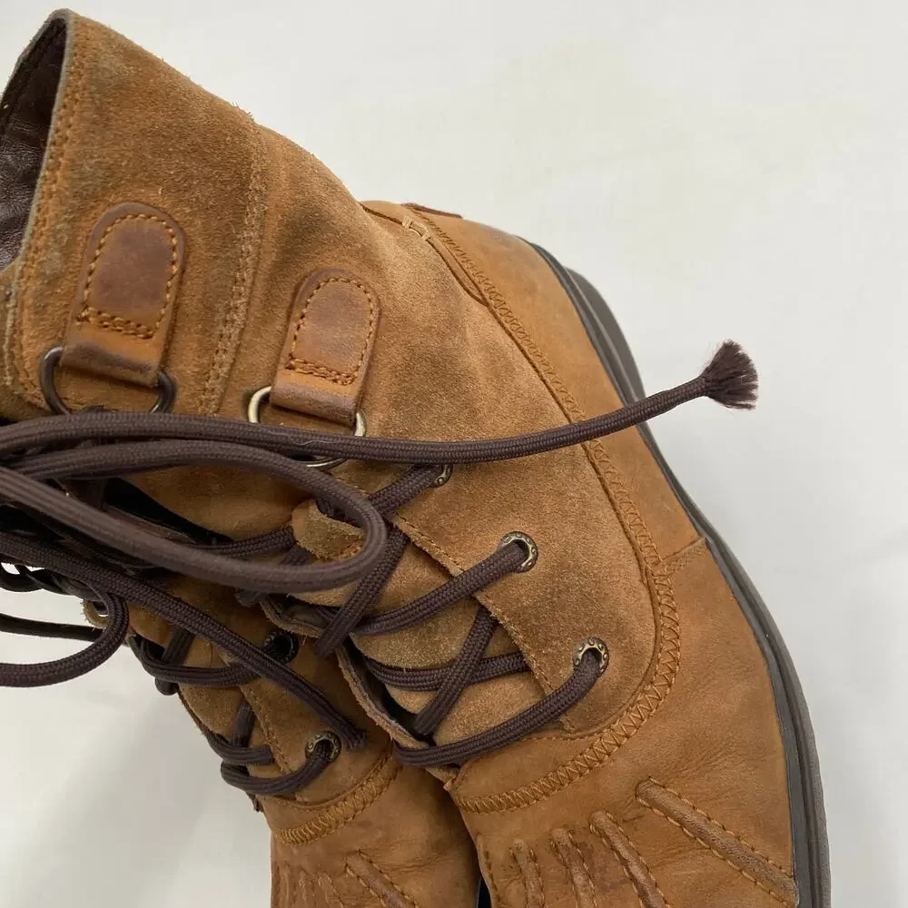 Ugg brown leather outdoor duck boots